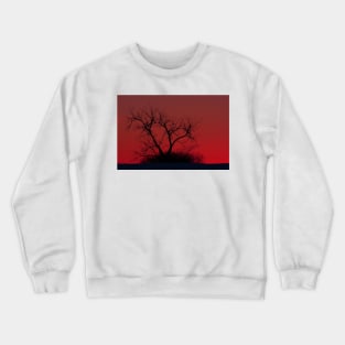 Red sky at night - Bare Tree Crewneck Sweatshirt